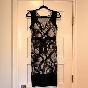 Simply Vera Vera Wang Sleeveless Mini Dress, Black‎ & Tan, Size Small (OBO)